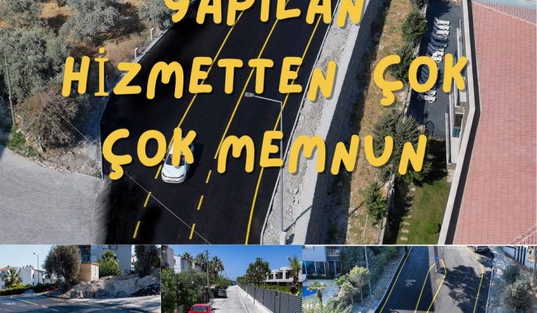 KUŞADASI HALKI YENİLENEN VE YAPILAN YOL HİZMETLERDEN OLDUKÇA MEMNUN.